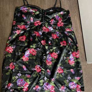 NWOT sateen floral dress
